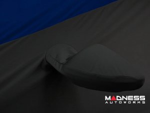 Volkswagen ID. Buzz Custom Fit Vehicle Cover - Satin Stretch - Blue w/ Black Sides + Rear Passenger Charger Port Flap